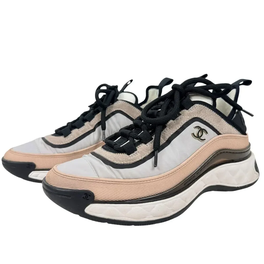 CHANEL suede calfskin